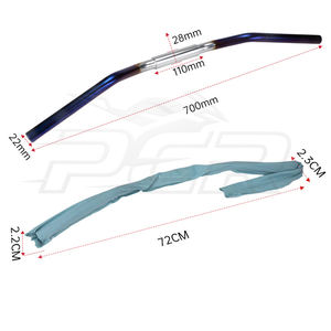 Guidon universel de 28 mm à diamètre variable, épaissi, en acier inoxydable massif pour <span class=keywords><strong>moto</strong></span> et véhicule électrique - Product Image 5