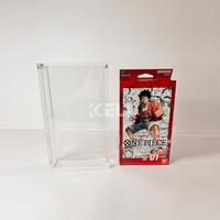 Boîte en acrylique transparent avec couvercle magnétique Booster Vitrine pour jeu de cartes Starter Deck Acrylique Case (ST01-09, 11)