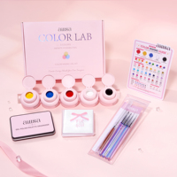Kit de Peinture Gel Ombré Rose Cristal 15g – Vegan, Non Toxique, Écologique, Sans HEMA ni TPO – Vernis Gel UV pour Ongles DIY – Fournitures pour Ongles en Bouteille