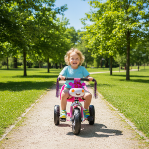 Tricycle double pour enfants, tricycle jumeau pour <span class=keywords><strong>b</strong></span>é<span class=keywords><strong>b</strong></span>és, tricycle à 3 roues avec musique, vélo à pédales pour tout-petits, jouet à roulettes pour 2 enfants de 1 à 7 ans - Product Image 2