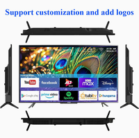 Televisor Inteligente LED QLED sin Marco de 40" 43" 50" 55" 65" 75" 4K 8K Ultra HD, Brillo de 350 cd/m2, Contraste de 12000:1, Android, WiFi