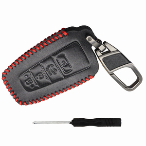 โตโยต้า ซีเอชอาร์ คัมรี่ โคโรลล่า RAV4 ไฮแลนเดอร์ พริอุส แลนด์ ครุยเซอร์ ปราโดหนัง PU รีโมทพวงกุญแจแหวนเคสฝาครอบป้องกัน - Product Image 3