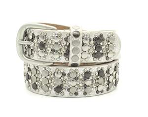 Factory <span class=keywords><strong>Outlet</strong></span> Store Ceintures de cowboy en métal à la mode pour hommes et femmes avec ceinture à rivets en cristal - Product Image 5