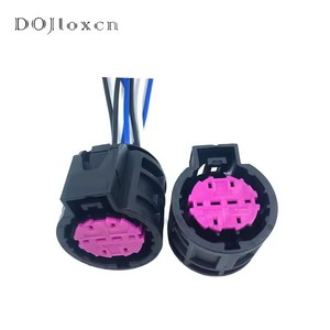 Conector automotriz de 8 pines 13606031, negro, compuesto, con orificio, para Fiat <span class=keywords><strong>Do</strong></span> Feiyue 500X Pendor 500, conector de faro - Product Image 1