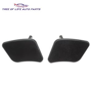 Kia Headlight Washer Nozzle Caps 98450-2J000 98460-2J000 Left Right Plastic <b>Clip</b> On Front <b>Bumper</b> Cover - Product Image 1