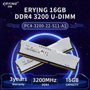 ERYING 2 piezas 16GB <span class=keywords><strong>DDR4</strong></span> <span class=keywords><strong>RAM</strong></span> 3200MHz memoria de escritorio de doble canal de 1,35 V para I7 I9 11800H Kit servidor Mb Stock disponible - Product Image 4