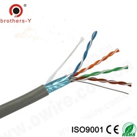 Câble LAN FTP blindé CAT5E Brothers-Y, 4 paires, 24 AWG, UTP Cat5E, 305 m, câbles de communication, Guangdong