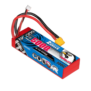 CODDAR 2S 5000MAH 7.4V 100C 200C XT60 avec boîtier rigide câblé RC batterie LiPo échelle 1/10 RC voiture bateau de course <span class=keywords><strong>Tamiya</strong></span> sauterelle - Product Image 1