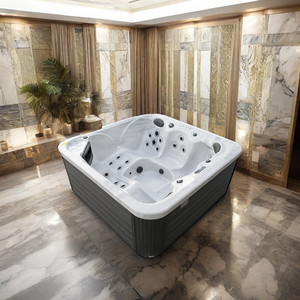 Balboa Sex Massage Hottub avec 3 Places 2 Salons Eco-Friendly Acrylic Freestanding Jacuzzii avec Drainer Villas <span class=keywords><strong>Promotion</strong></span> - Product Image 5