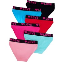 Female Underwear Cotton Panties Mid Waist Cotton Spandex Cheap Price Bulk Sale Print Underwear