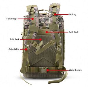 Sac à dos tactique imperméable 45L 900D, sac de randonnée camouflage, sac d'assaut OEM, pochette Molle, mode, camping, activités de plein air - Product Image 5