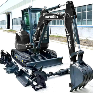 БЕСПЛАТНАЯ ДОСТАВКА Мини-экскаватор 3,5 тонны с двигателем Kubota, сертификатами CE и EPA, гусеничный экскаватор-погрузчик, 1 тонна, 2 тонны, экскаватор для фермерских работ - Product Image 1