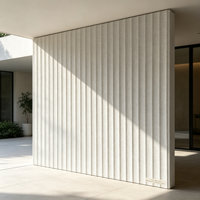 Revêtement mural en pierre flexible MCM Modern Block, effet vague d'eau, léger, en céramique souple, pour décoration intérieure et extérieure