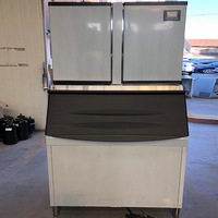 Machine à glaçons à production rapide avec bac complet de 22 mm, arrêt automatique et nettoyage automatique pour ports de pêche industriels