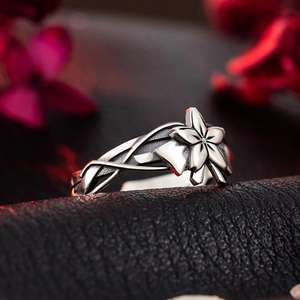 Anime Fate Stay Night Heaven's Feel Ring Sakura <span class=keywords><strong>Matou</strong></span> Cosplay Anneaux d'ouverture réglables unisexe Accessoires Bijoux Cadeau - Product Image 4