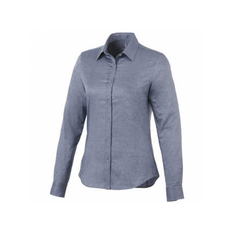 Vaillant Ladies Long-Sleeve Blouse Casual Woven Silk Poplin Embroidered Logo Skinny Fit Size XL For Office Use Summer Autumn
