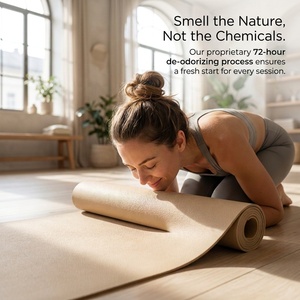 Alfombrillas de Yoga de PU con Logotipo Personalizado al por Mayor, Precio de Fábrica, Base de Goma Natural Antideslizante, Alfombrilla de Yoga de 4,5 mm, Inodora, Ecológica, Alfombrilla de Fitness - Product Image 1