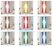 Lot de 10 rideaux occultants floraux avec housses de coussin, isolants thermiques, pour salon et chambre à coucher