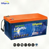 Batterie au lithium 24V 300AH Grade A haute tension LiFePO4 pour voiturette de golf chauffée, BMS intelligent RS485, borne M8, CE RoHS IP67, OEM ODM