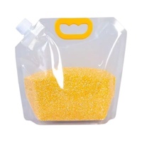 Sacs de stockage de céréales réutilisables en PE à faible MOQ avec bec verseur portable pour la distribution de riz domestique