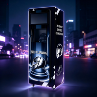Machine de nettoyage et de désinfection de casques à chambre unique, sans surveillance, 24h/24 |   Nettoyage de casques en libre-service pour station-service et parking