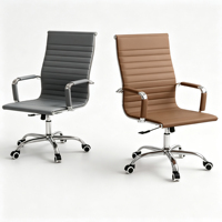 Chaise de bureau en cuir à dossier haut tout-en-un, style exécutif, pour conférence, réunion, formation, prix d'usine OEM