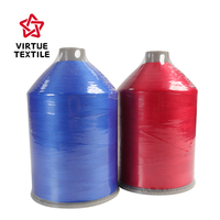 Hilo texturizado de poliéster 100%/hilo de coser TKT30 60 120 150D/3 250D/2 420D/3 Overlocking / DTY para tela ligera