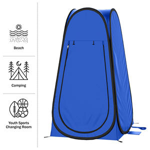 פופ אפ פוד נייד דוכן שירותים חדר הלבשה פופ אפ אוהל החלפת אוהל פרטיות חיצוני עמיד למים אוהל מקלחת קמפינג - Product Image 4