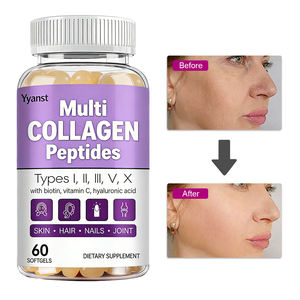 Gélules de collagène multi-peptides, biotine et vitamine C OEM/ODM pour la santé de la peau et le soutien digestif des adultes, emballage personnalisable - Product Image 1