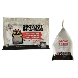 Bolsa de plástico mylar de 5 libras con estampado personalizado, bolsa con cremallera, fondo plano - Product Image 1