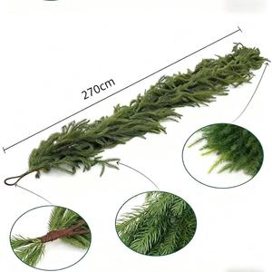 Guirlande de sapin artificiel Jinxinda 100 cm, décoration de Noël en plastique pour mur, porte ou couronne suspendue - Product Image 3