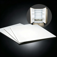 Plaque en plastique HIPS lisse et brillante pour armoire de réfrigérateur, plaque alimentaire sans danger pour la consommation humaine, thermoformée, pour équipement de refroidissement, feuille plastique intérieure