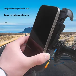 Support de téléphone universel pour scooter, moto, moto, vélo, de qualité bon marché, pour guidon rond, carré ou plat de 8 à 60 mm - Product Image 3