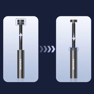 <span class=keywords><strong>Support</strong></span> de <span class=keywords><strong>carte</strong></span> <span class=keywords><strong>graphique</strong></span> magnétique télescopique à spirale réglable SAMZHE, type à aspiration magnétique, pour PC série 40, hauteur 72-123 mm - Product Image 4