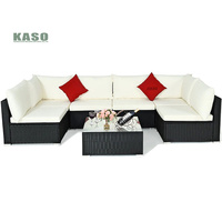Balkon Outdoor Sofa Set Patio Tar rington Haus Kd Terrassen möbel Poly Rattan Gartenmöbel Restaurant Terrassen möbel