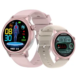 1.39 inç Ips Hd büyük ekran Bt5.0 çağrı ekg nabız monitörü kadin sağlık algılama Ip68 derin su geçirmez Et470 Smartwatches