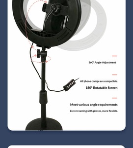 Lampe d'appoint RVB extensible de 8 pouces pour le streaming en direct, la photographie, les selfies et la beauté, avec effet de lumière dynamique - Product Image 3