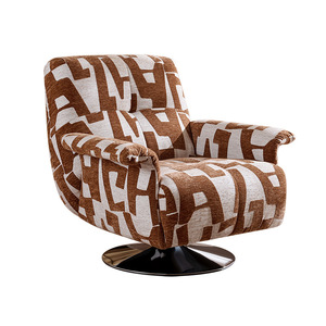 Modern Single Sofa Chair <b>Swivel</b> Comfortable Lounge Chair For Living Room Fabric Upholstery Home Use Bedroom Balcony - Product Image 2