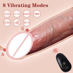 Realistische Verlängerung hülse Fernbedienung 8-Gang Vibrierende Penis vergrößerung Holster Paar Erotisches Sexspielzeug Masturbador - Product Image 2