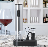 Hoogwaardige Elektrische Wijnflesopener Met Oplaadbare Automatische Metalen Wijnopeningsartefact In Een Elegante Geschenkdoos