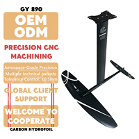 Meilleure Vente Système Hydrofoil Stable GY 890 en Carbone pour Sports Nautiques, Surf Wing Foil en Mer et Lac, Contrôle Fluide, 1232 cm²