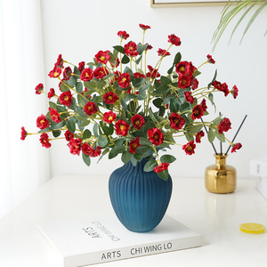 Bouquet de mini roses artificielles de qualité supérieure, idéal pour la <span class=keywords><strong>d</strong></span>écoration intérieure, les centres de table, les accessoires photo, fleurs artificielles en gros - Product Image 3