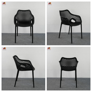 Sillas Apilables <span class=keywords><strong>de</strong></span> Plástico al por Mayor para Restaurantes y Cafeterías, Silla <span class=keywords><strong>de</strong></span> Comedor Comercial con Brazos y Respaldo <span class=keywords><strong>de</strong></span> Malla Transpirable, Directo <span class=keywords><strong>de</strong></span> Fábrica - Product Image 4