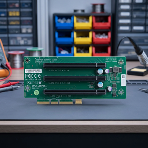 RSC-D2R-668G4 2U RHS DCO Riser 2x PCIe 4.0 X16 1x X8 Sig Passive HF RoHS วัสดุ PP มีสินค้าในสต็อกสำหรับเซิร์ฟเวอร์ Supermicro - Product Image 3