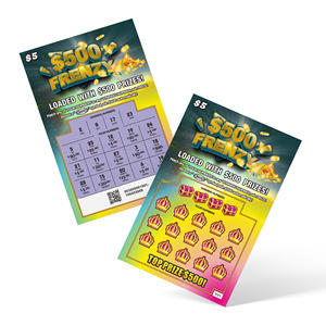 Billets de loterie personnalisés à gratter, impression couleur, thème DIY, anti-contrefaçon, en <span class=keywords><strong>carton</strong></span>, pour gagner des prix en espèces - Product Image 3