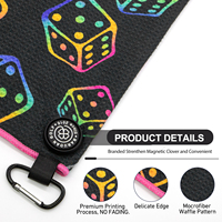 Bolsa de Golf Personalizada OEM Ligera y Resistente con Toalla, Mosquetón y Imán, Microfibra Tipo Waffle