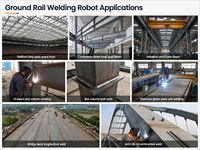 Robot de soudage sur rail au sol intégré UA-AW-7 avec source d'alimentation pour machine à souder Panasonic