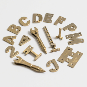 Moules de gravure CNC en cuivre et laiton pour lettres, chiffres, alphabets, symboles et caractères flexibles, pour marquage à chaud - Product Image 2