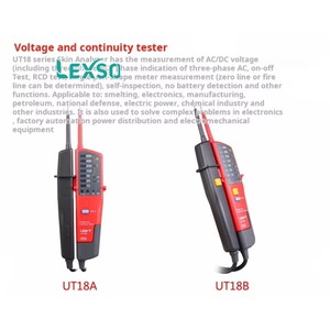 เครื่องทดสอบแรงดันไฟฟ้าและความต่อเนื่อง Lexso Uni-t รุ่น Ut18a/18b/18c/18d / ทดสอบ RCD ตรวจจับขั้วไฟฟ้า - Product Image 5