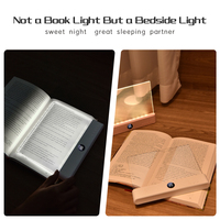 Lampe de lecture portable à LED transparente pour livre, éclairage de page entière, panneau lumineux plat pour lire au lit la nuit